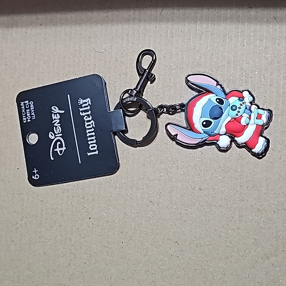 Christmas stitch keychain/ bag charm NWT
